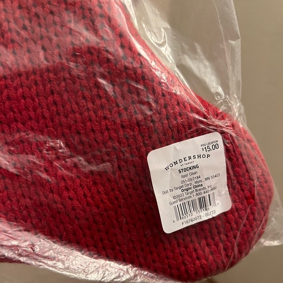 Knit Monogram Christmas Stocking Red - Wondershop™ - Picture 3 of 3